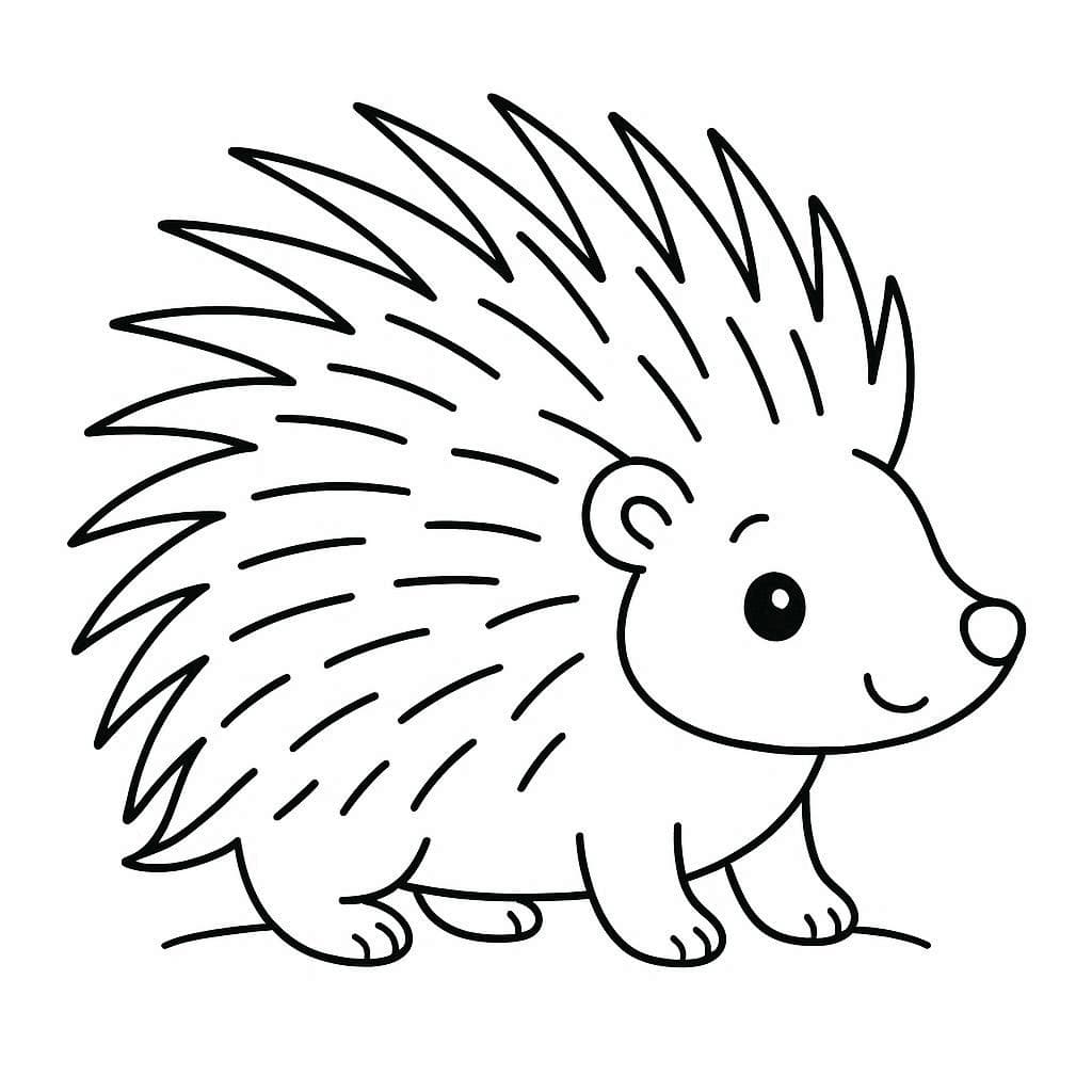 ระบายสี เม่นง่ายมาก