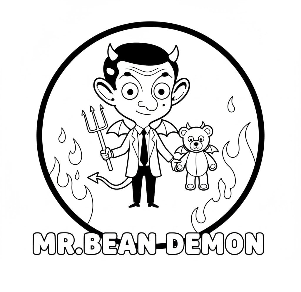 ระบายสี มิสเตอร์บีน ปีศาจ