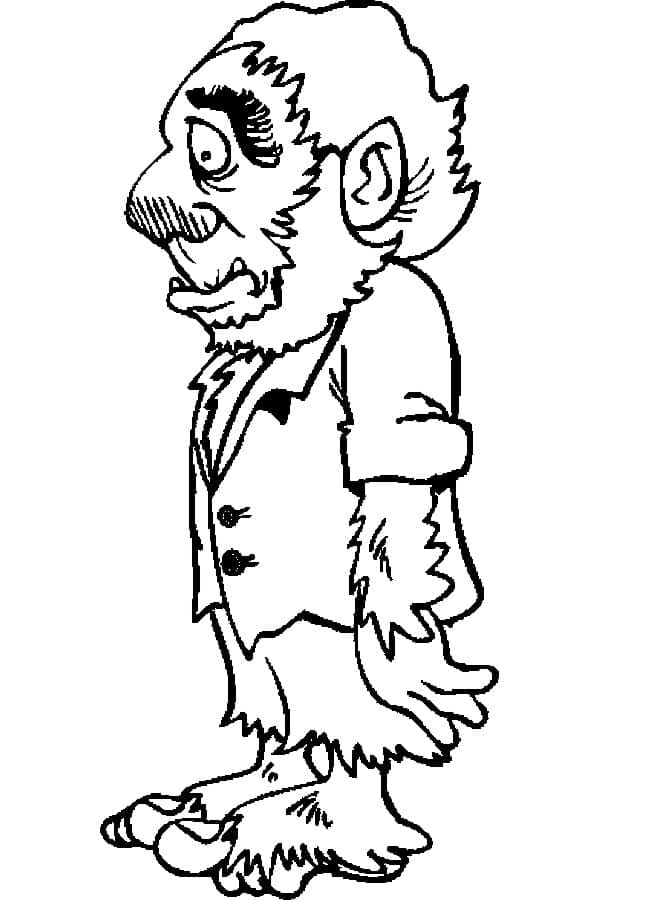 ระบายสี มนุษย์หมาป่าสับสน