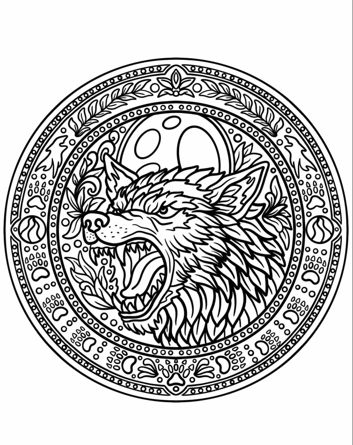 ระบายสี มนุษย์หมาป่าที่สมจริง