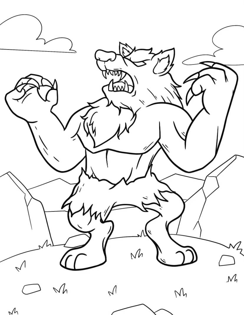 ระบายสี มนุษย์หมาป่า