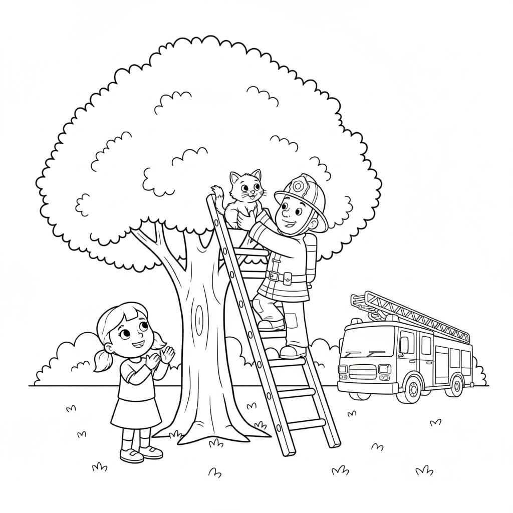 ระบายสี นักดับเพลิงแซมช่วย