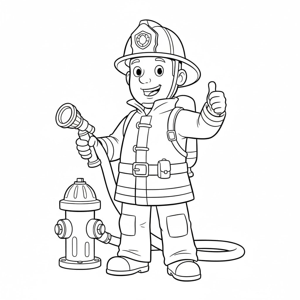 ระบายสี นักดับเพลิงแซมสุดยอด