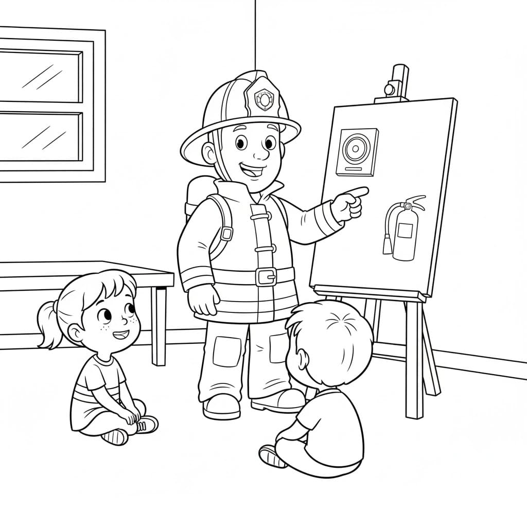 ระบายสี นักดับเพลิงแซมสอน