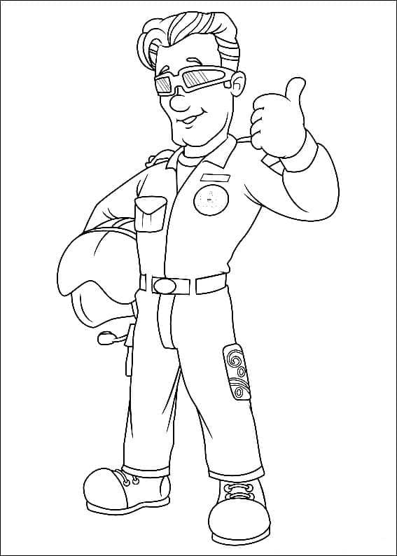 ระบายสี นักดับเพลิงแซม ทอม โทมัส