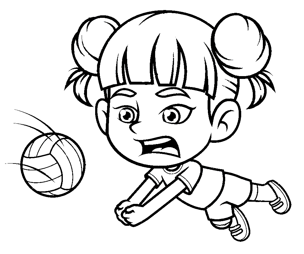 ระบายสี นักวอลเลย์บอลหญิงฟรี