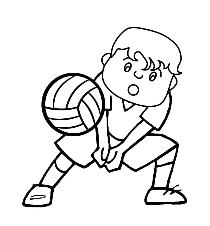 ระบายสี นักวอลเลย์บอล