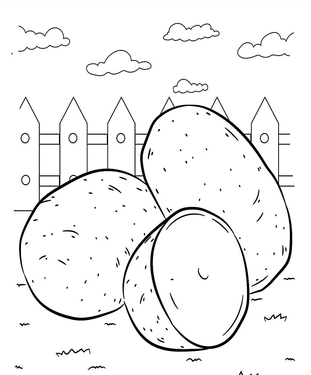 ระบายสี แผ่นมันฝรั่ง