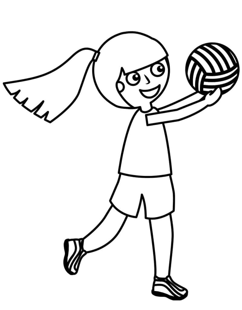 ระบายสี พิมพ์วอลเลย์บอลฟรี