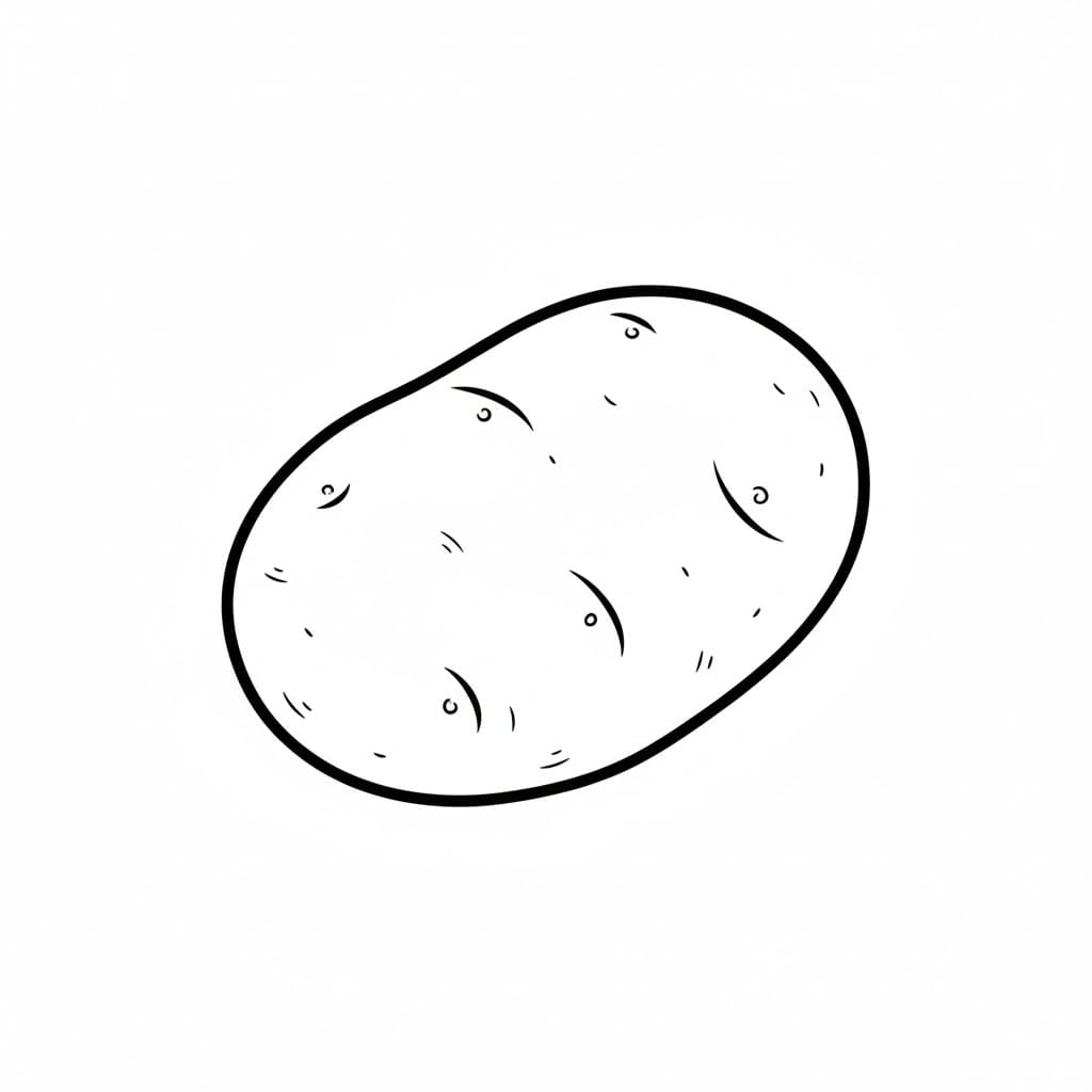 ระบายสี มันฝรั่ง