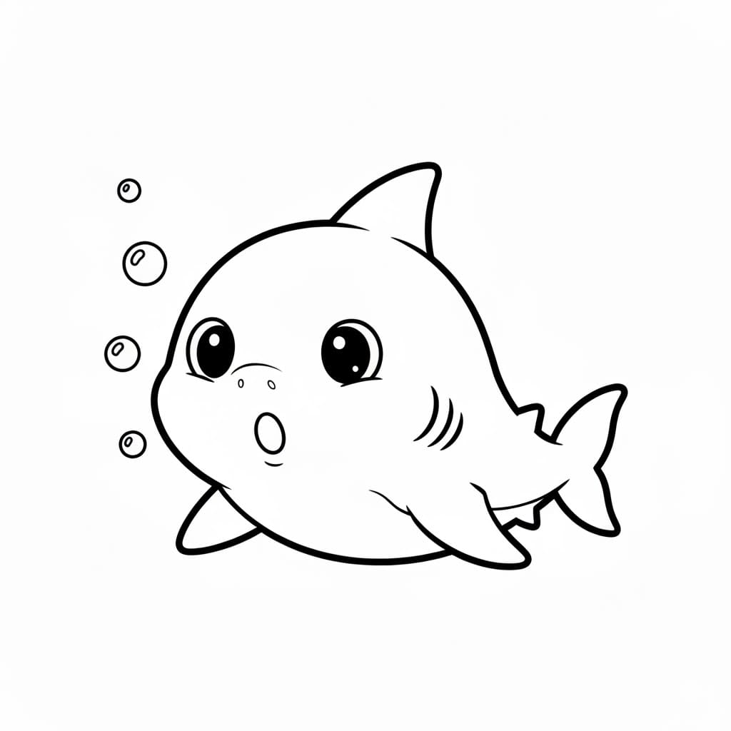 ระบายสี เซอร์ไพรส์น้องฉลาม