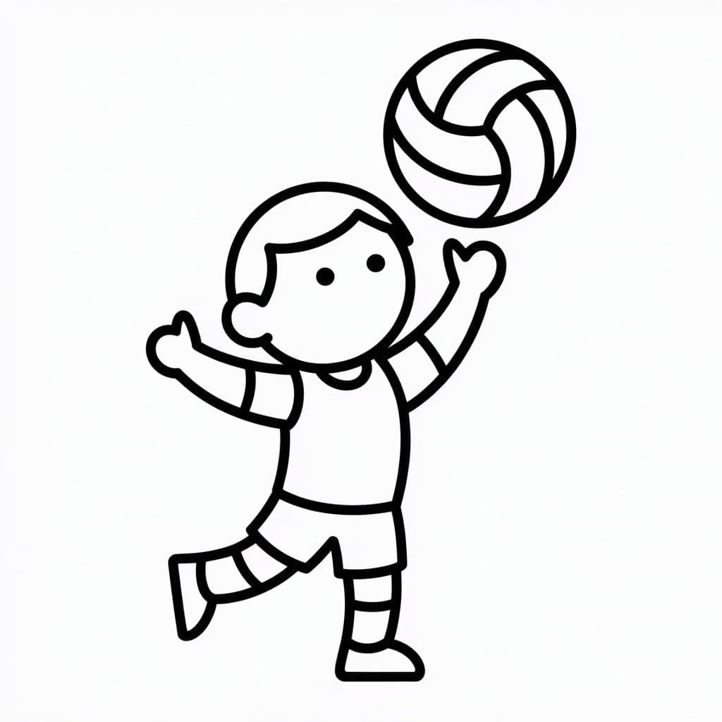 ระบายสี ศิลปะวอลเลย์บอล