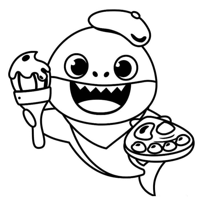 ระบายสี ศิลปิน เบบี้ชาร์ค