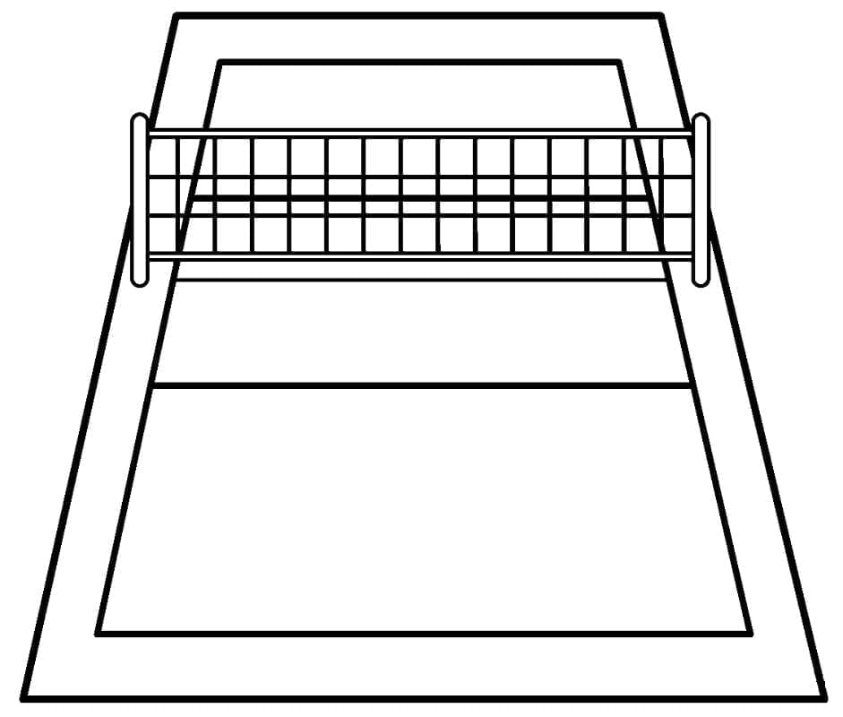 ระบายสี สนามวอลเลย์บอล