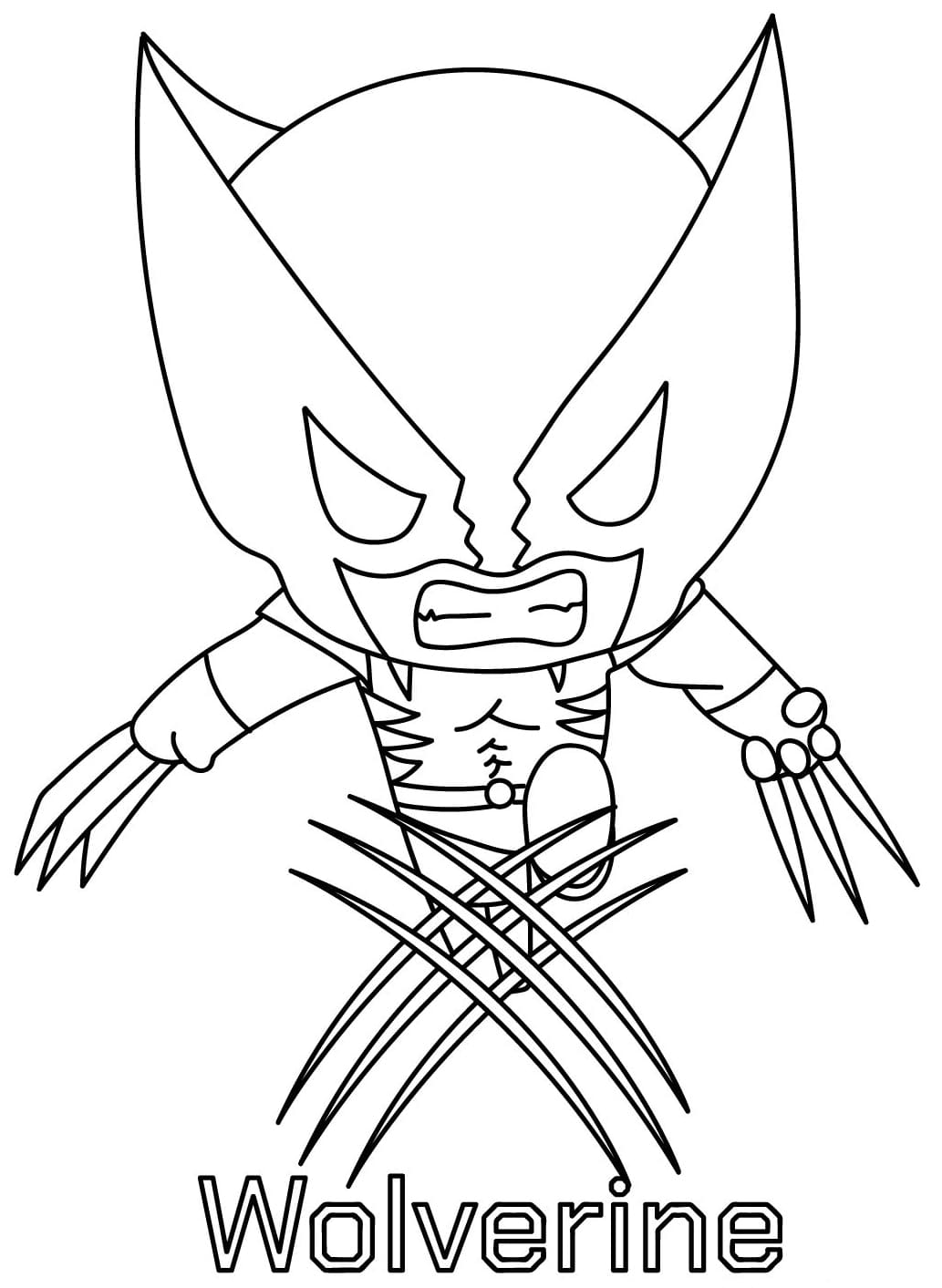 ระบายสี สไตล์วูล์ฟเวอรีนชิบิ