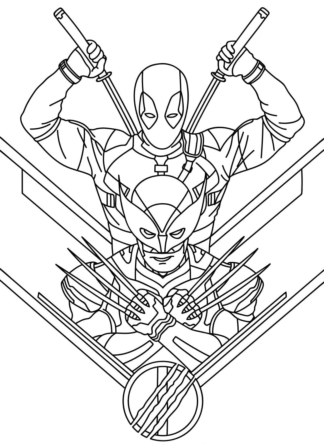 ระบายสี ท่าแอ็คชั่นวูล์ฟเวอรีน