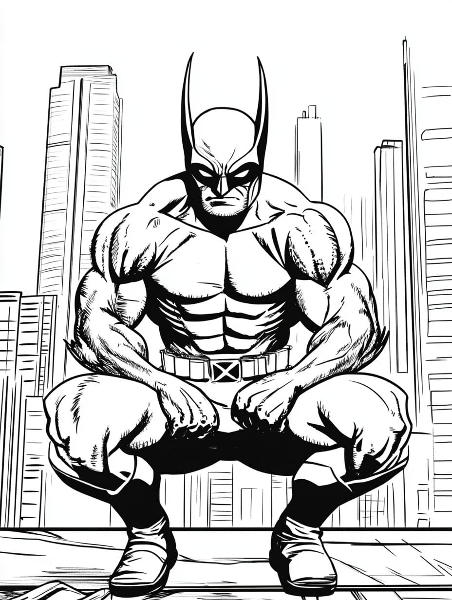 ระบายสี วูล์ฟเวอรีนน่ารัก