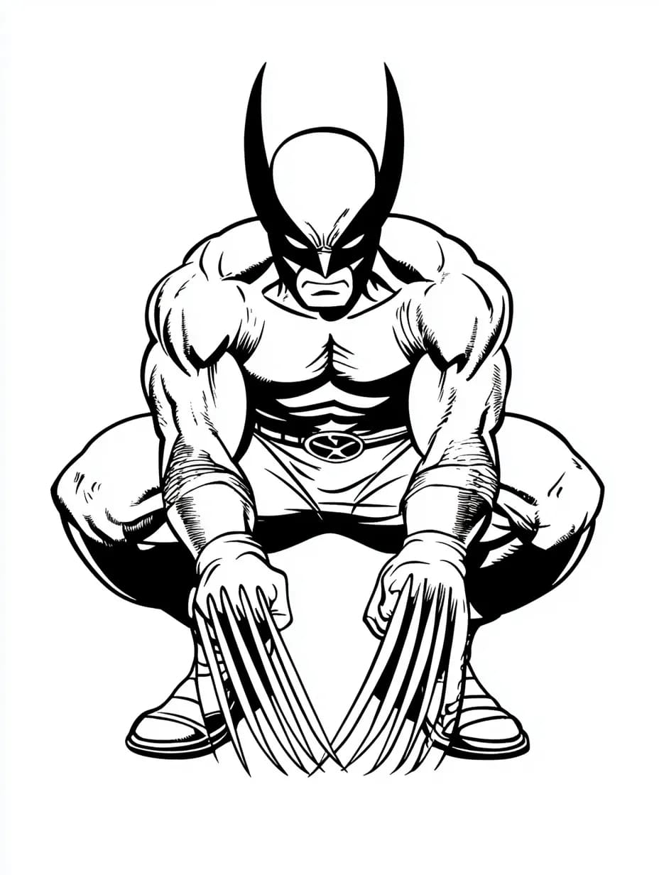 ระบายสี วูล์ฟเวอรีนน่าทึ่ง