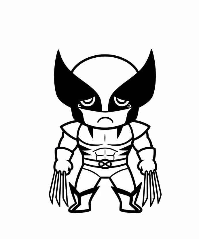 ระบายสี วูล์ฟเวอรีนเศร้า