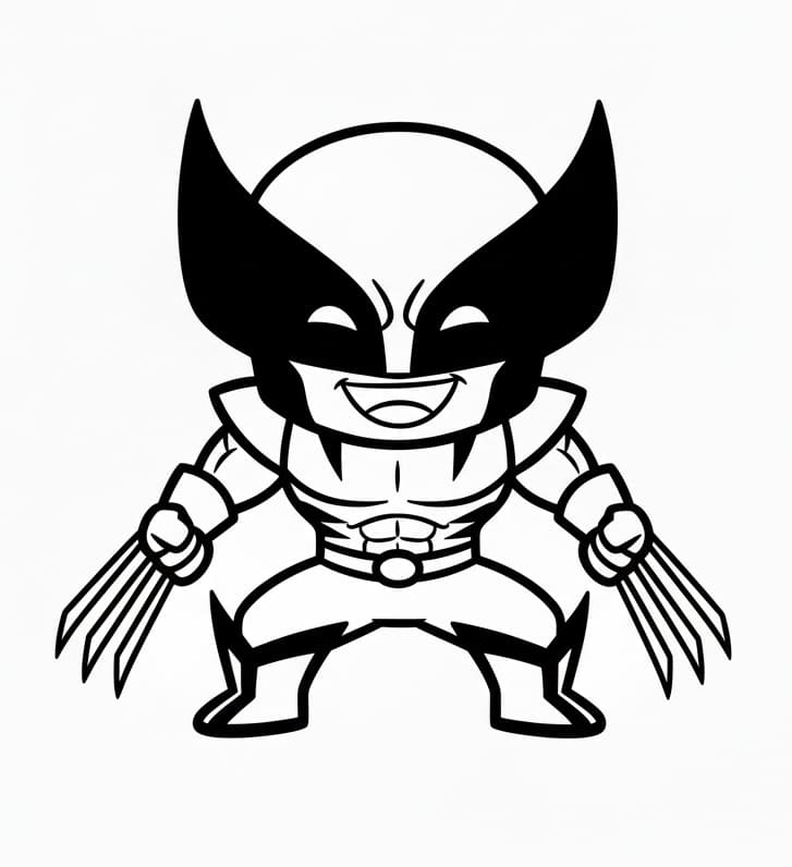 ระบายสี วูล์ฟเวอรีนยิ้ม