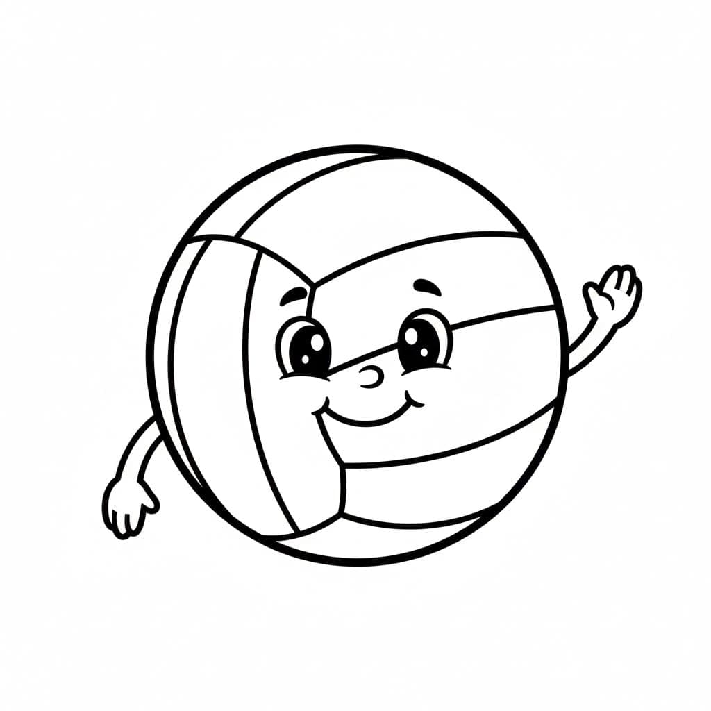 ระบายสี วอลเลย์บอลน่ารัก