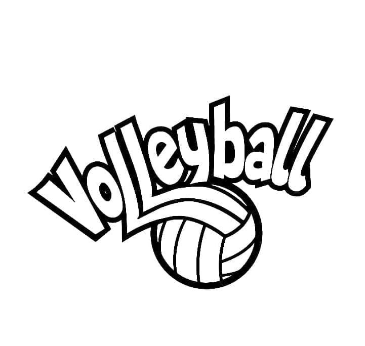 ระบายสี วอลเลย์บอลที่พิมพ์ได้