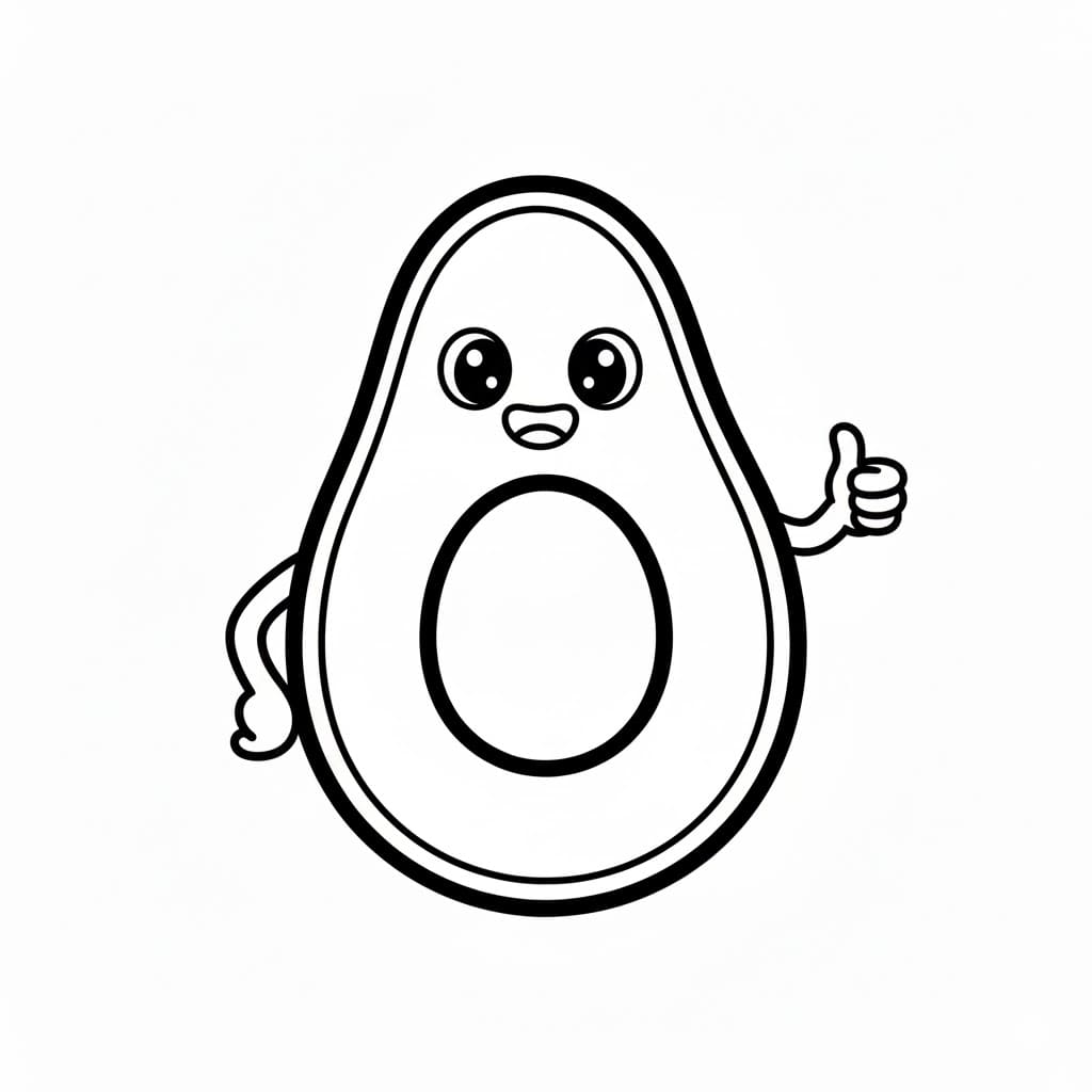 ระบายสี อะโวคาโดชอบ