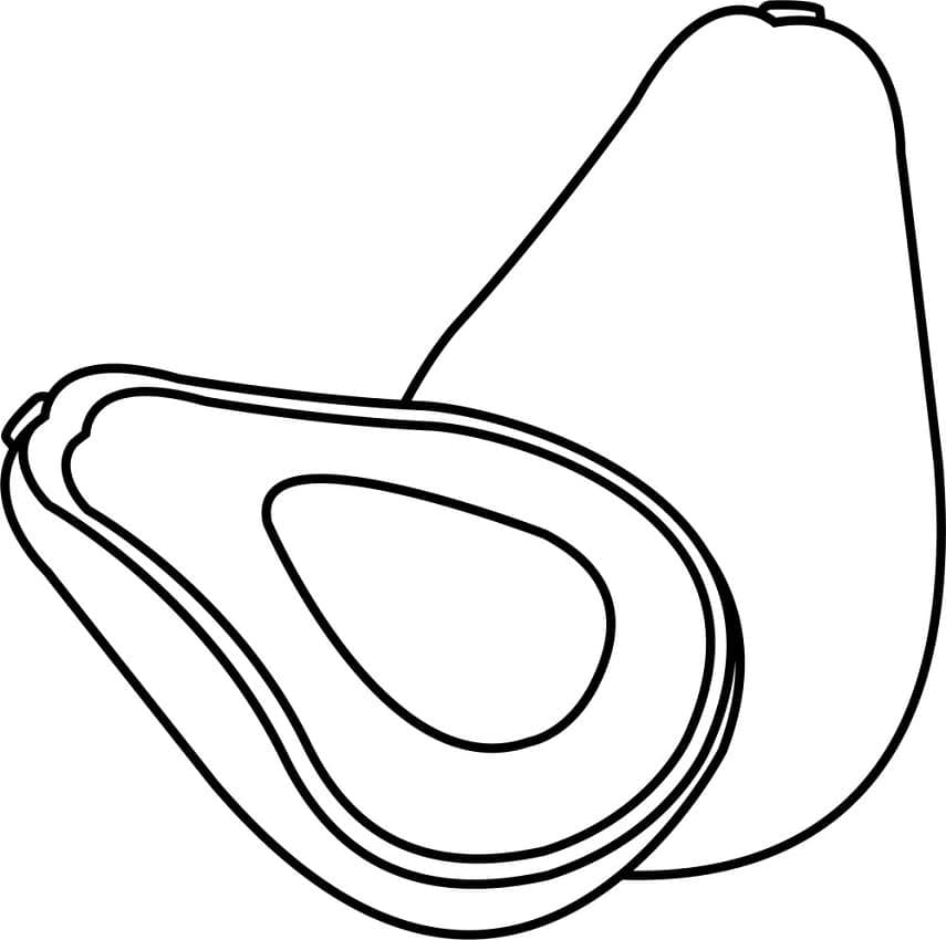 ระบายสี อะโวคาโดฟรี