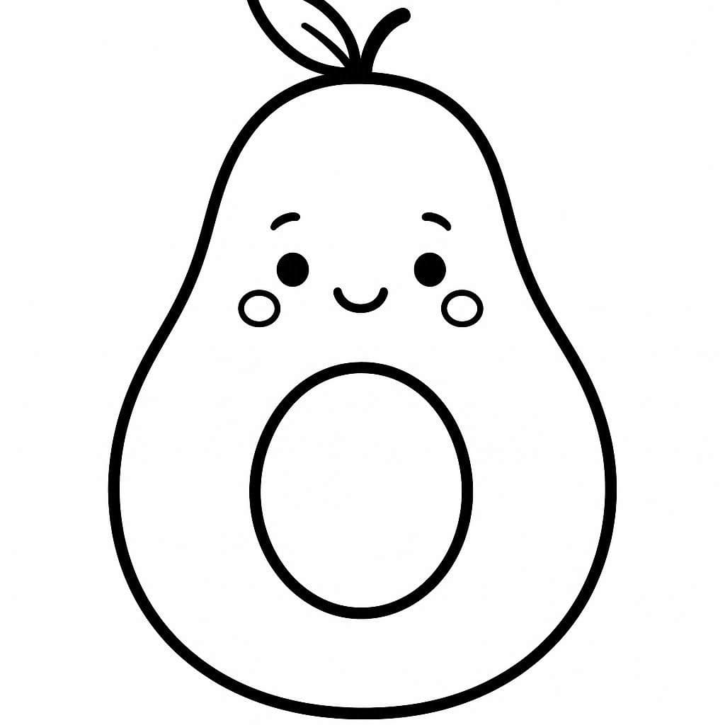 ระบายสี อะโวคาโดหวาน