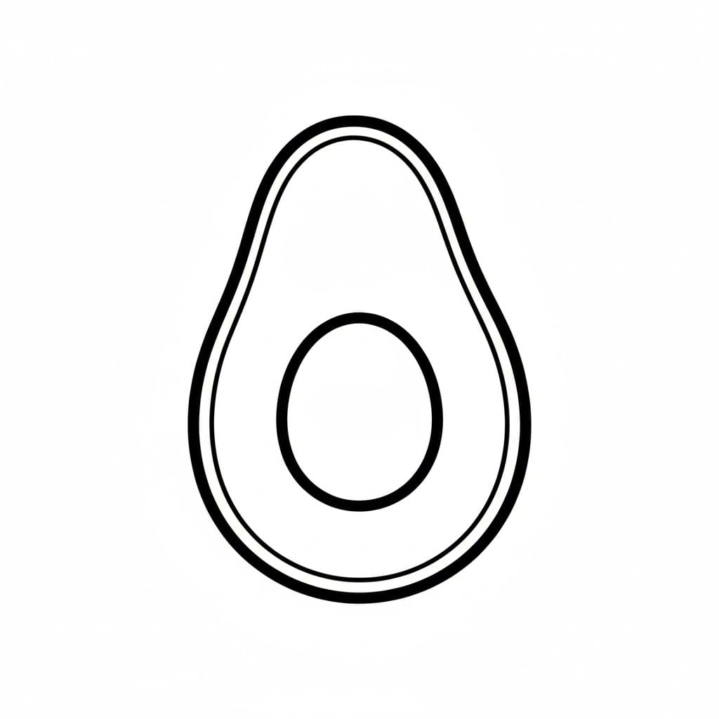 ระบายสี อะโวคาโด