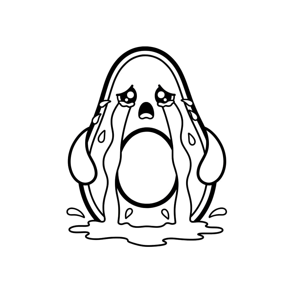 ระบายสี อะโวคาโดร้องไห้