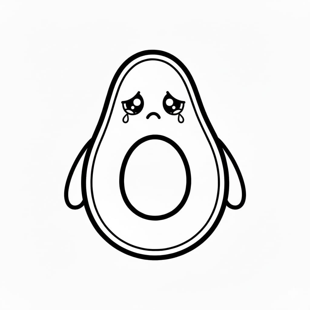 ระบายสี อะโวคาโดเศร้า