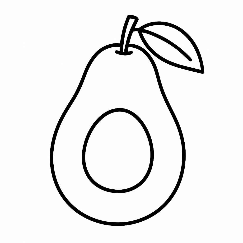 ระบายสี อะโวคาโดธรรมดา