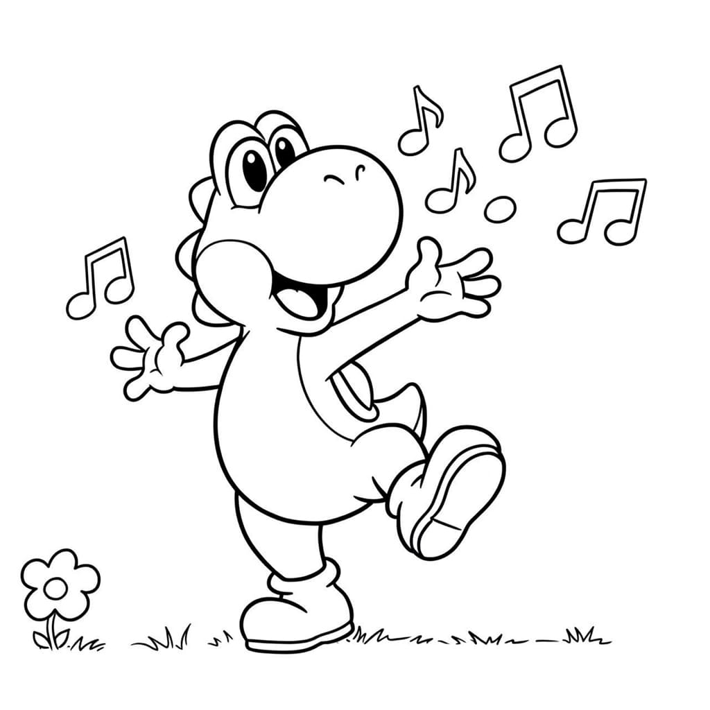 ระบายสี โยชิฟังเพลง