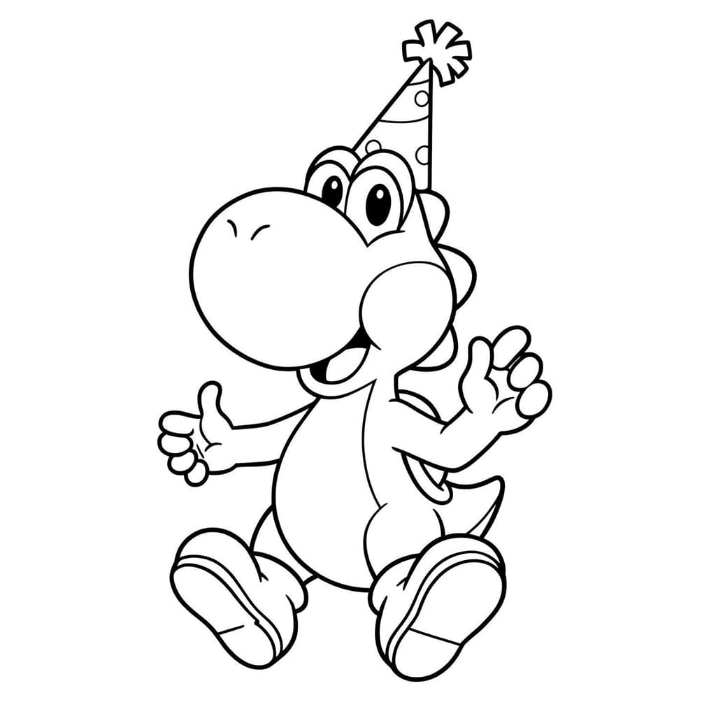 ระบายสี โยชิ สุขสันต์วันเกิด