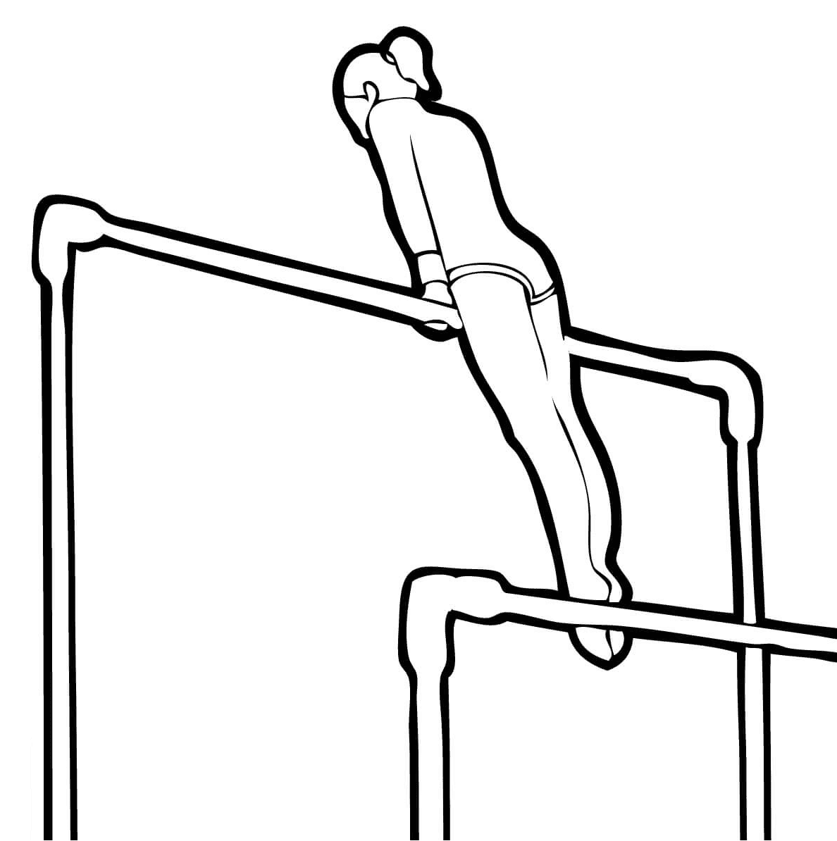 ระบายสี บาร์ต่างระดับ ยิมนาสติกศิลป์