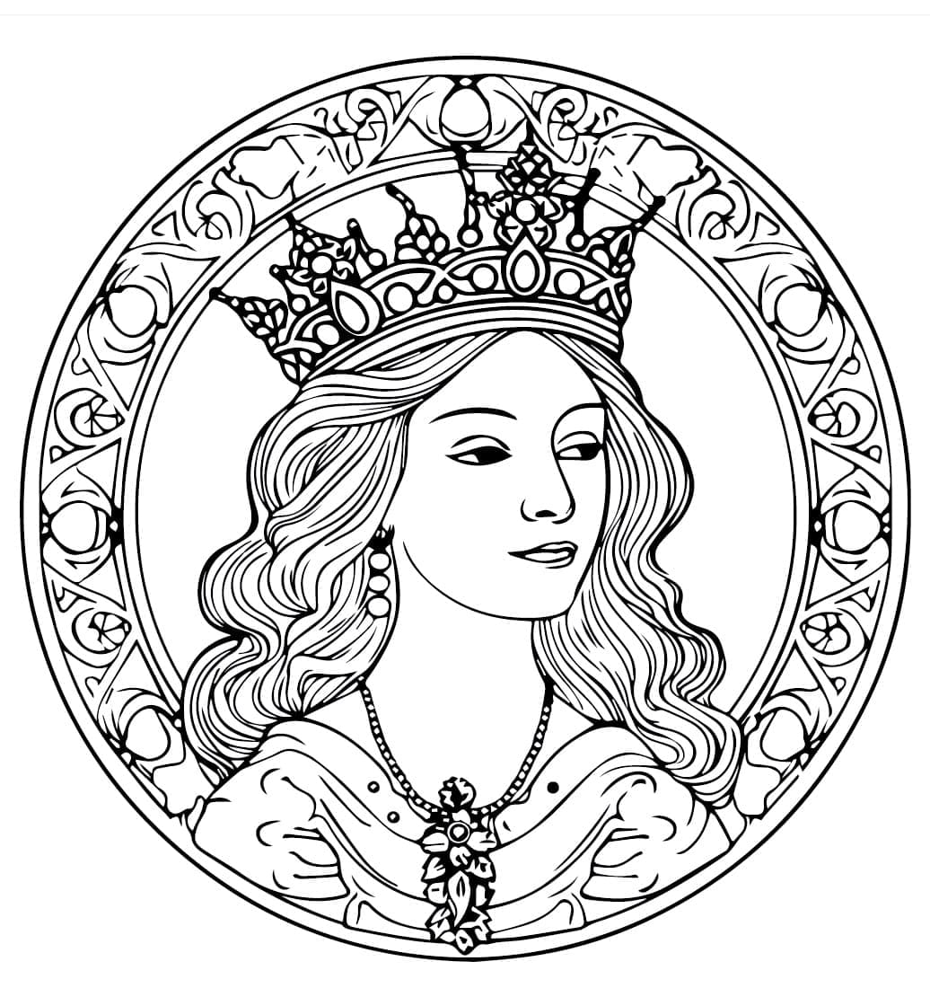 ระบายสี ใบหน้าของราชินี