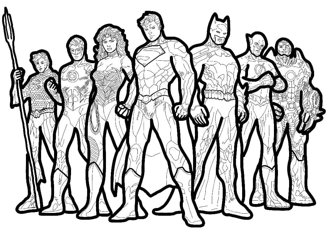 ระบายสี จัสติซ ลีก ฟรีสำหรับเด็ก