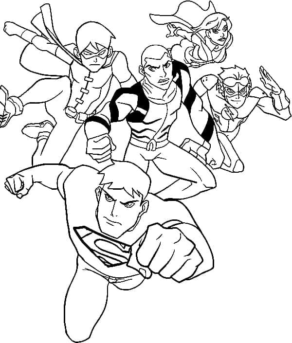 ระบายสี จัสติซลีกยัง