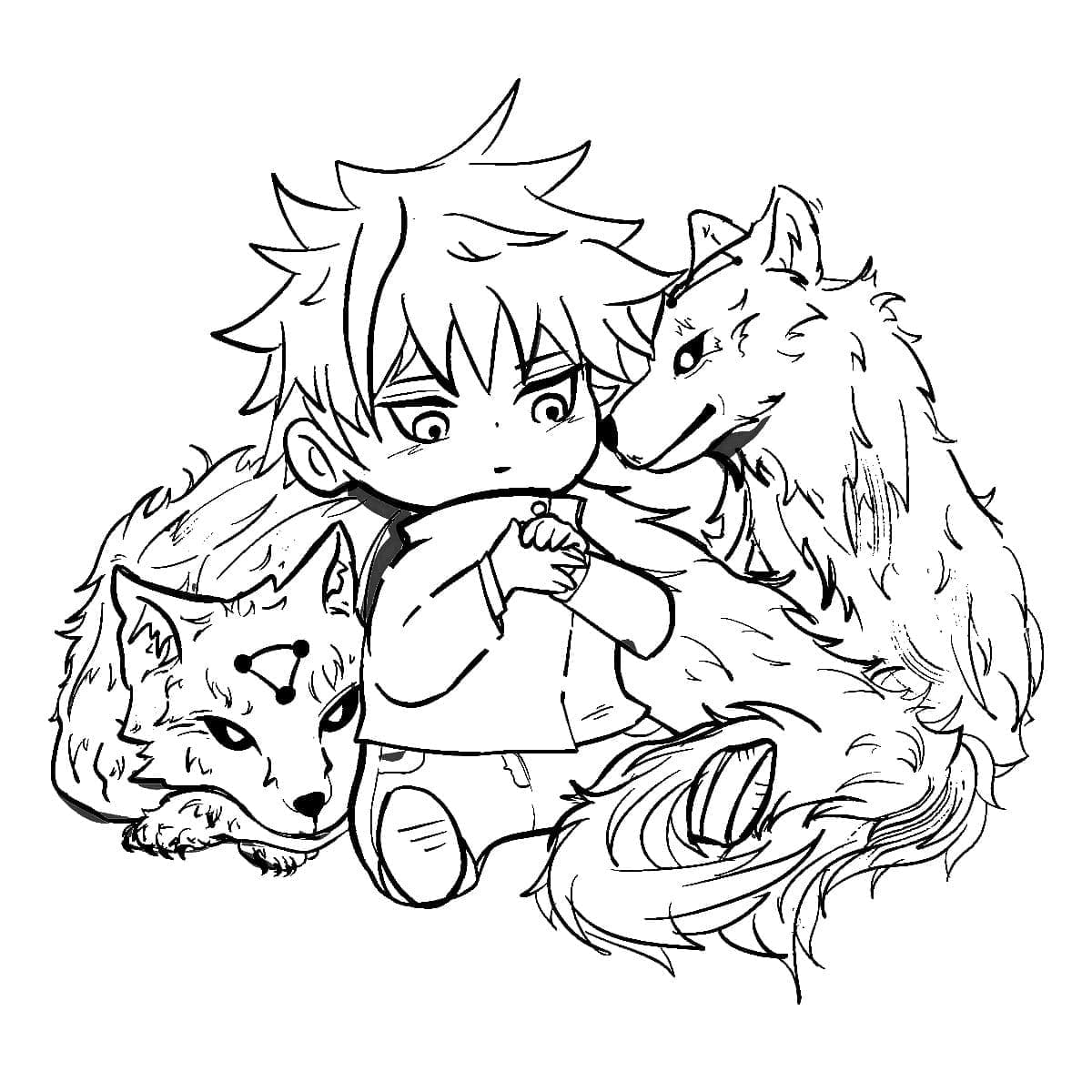 ระบายสี จิบิ ฟุชิกุโระ เมกุมิ