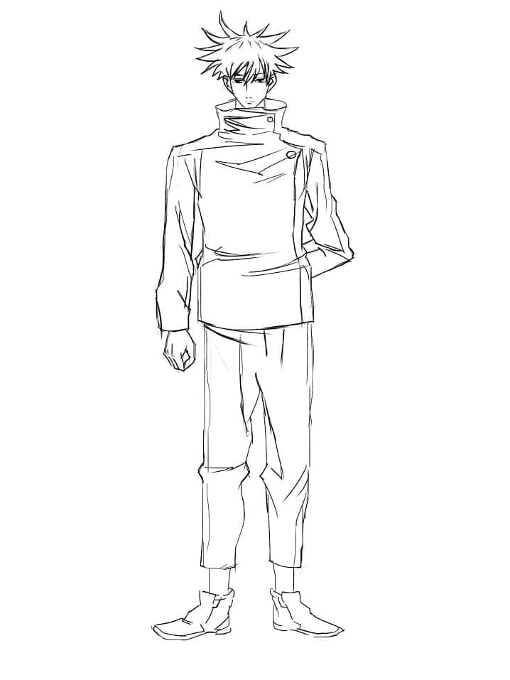 ระบายสี จูจุสึไคเซ็น ฟุชิกุโระ เมกุมิ