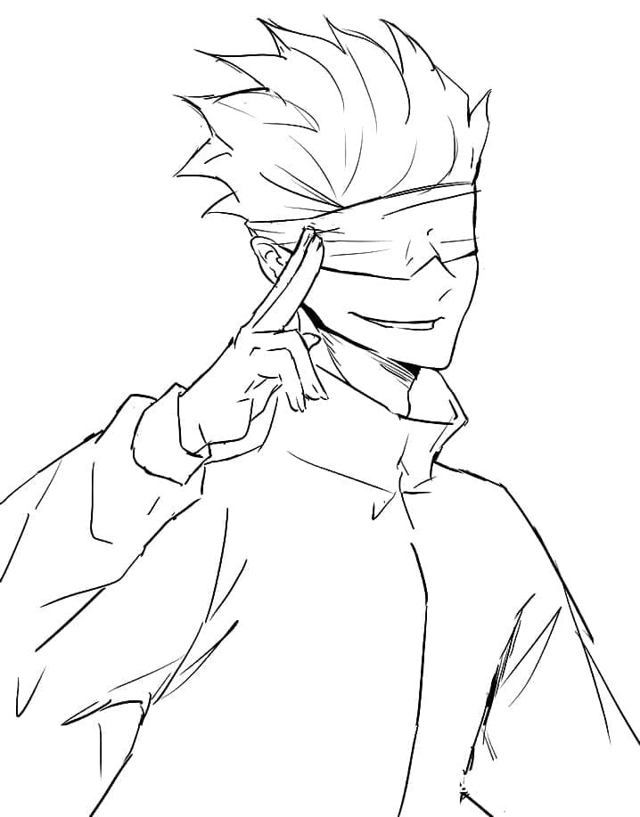 ระบายสี จูจุสึไคเซ็น โกโจ ซาโตรุ