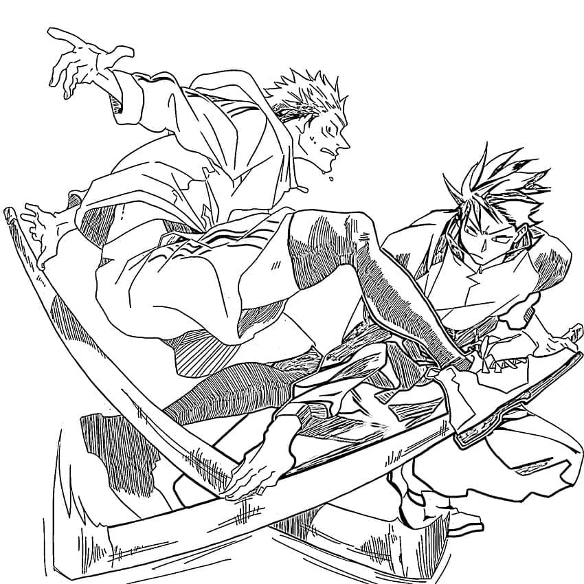 ระบายสี จูจุสึไคเซ็น ที่พิมพ์ได้ฟรี