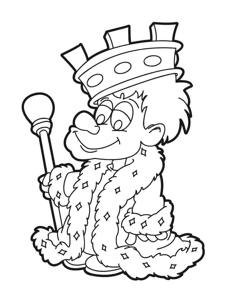 ระบายสี เด็กชายราชาตัวน้อย