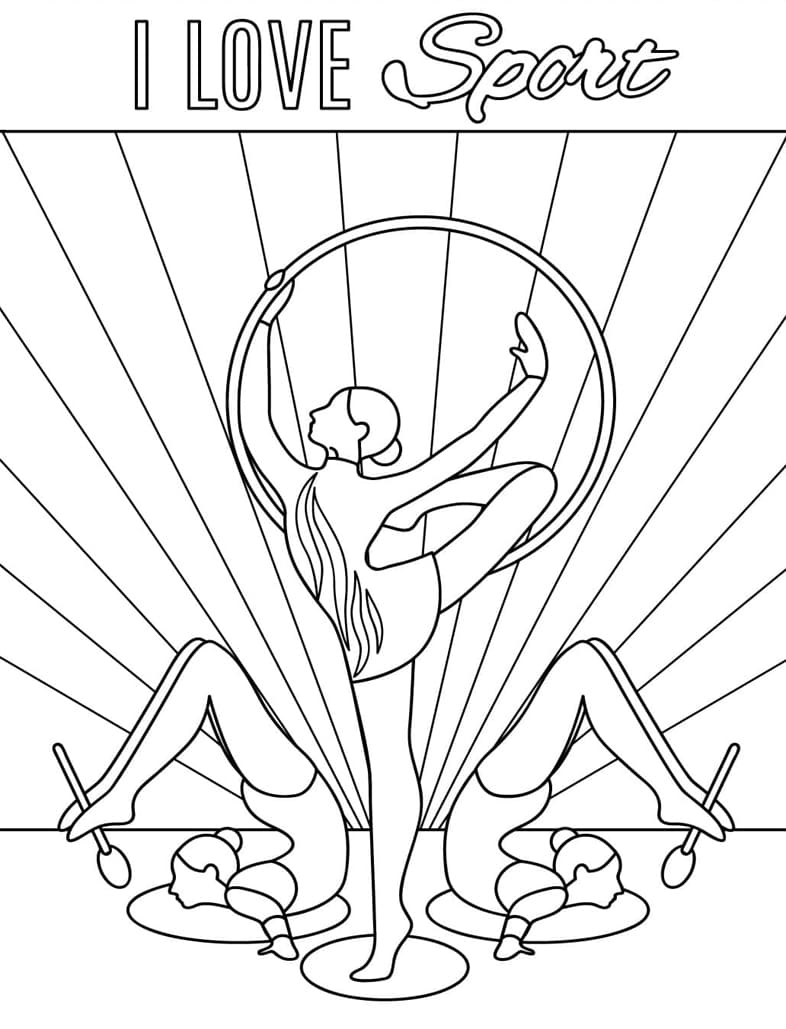 ระบายสี การแสดงยิมนาสติกลีลา