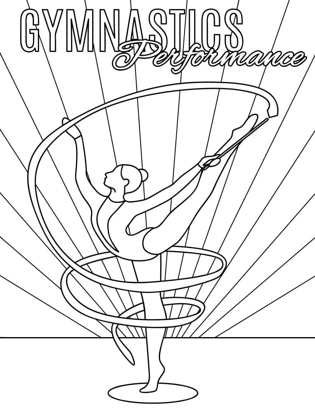 ระบายสี การแสดงยิมนาสติก