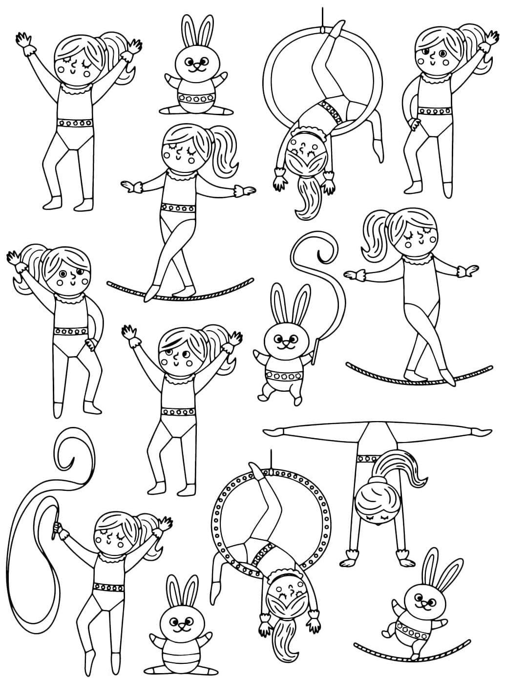 ระบายสี การออกกำลังกายยิมนาสติก