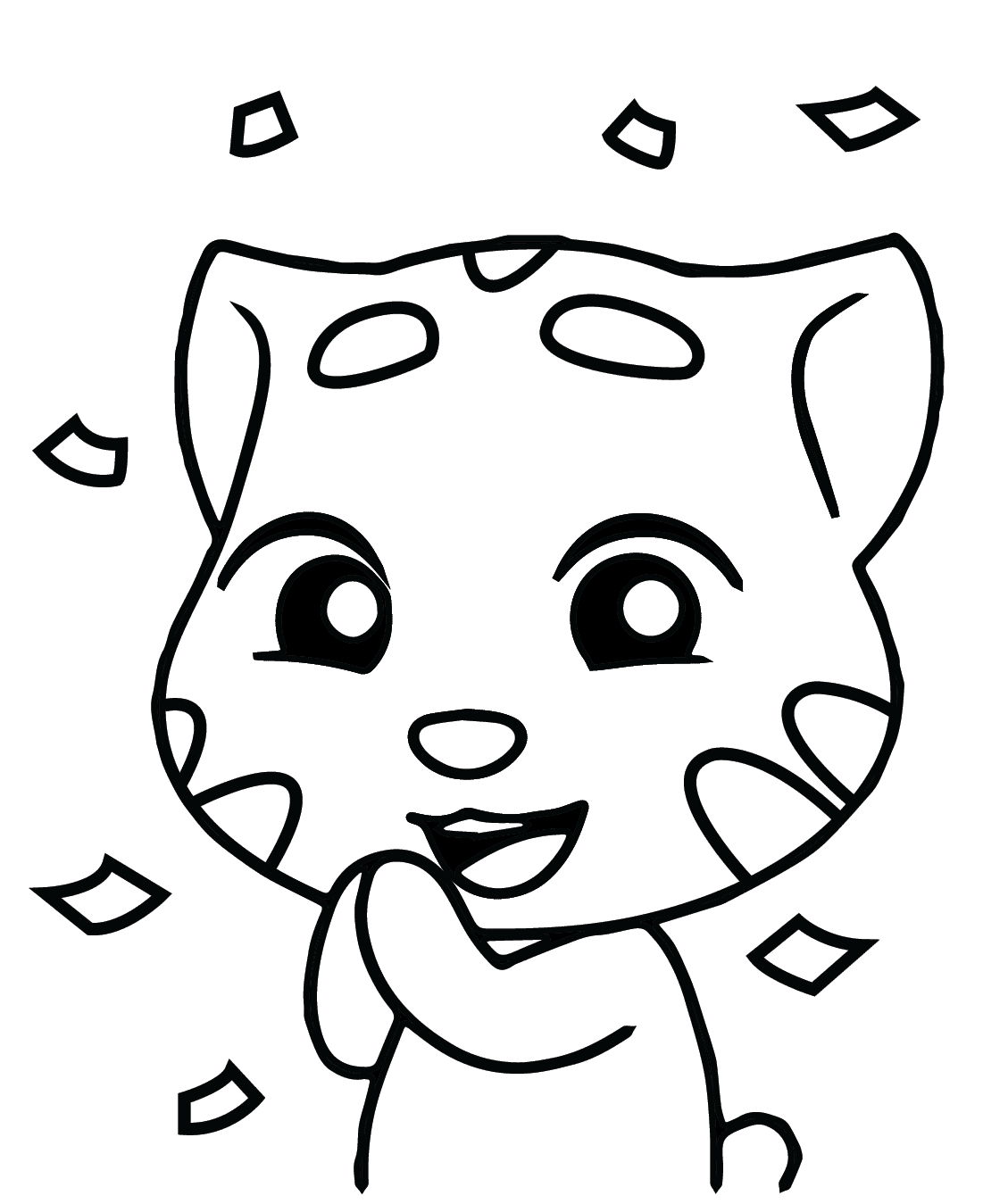 ระบายสี เกมทอมพูดคุยของฉัน