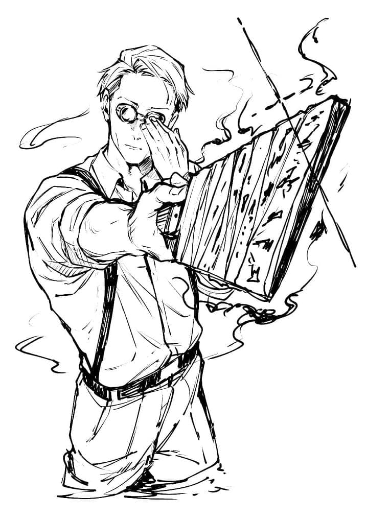 ระบายสี เคนโตะ นานามิ จาก จากจูจุสึไคเซ็น