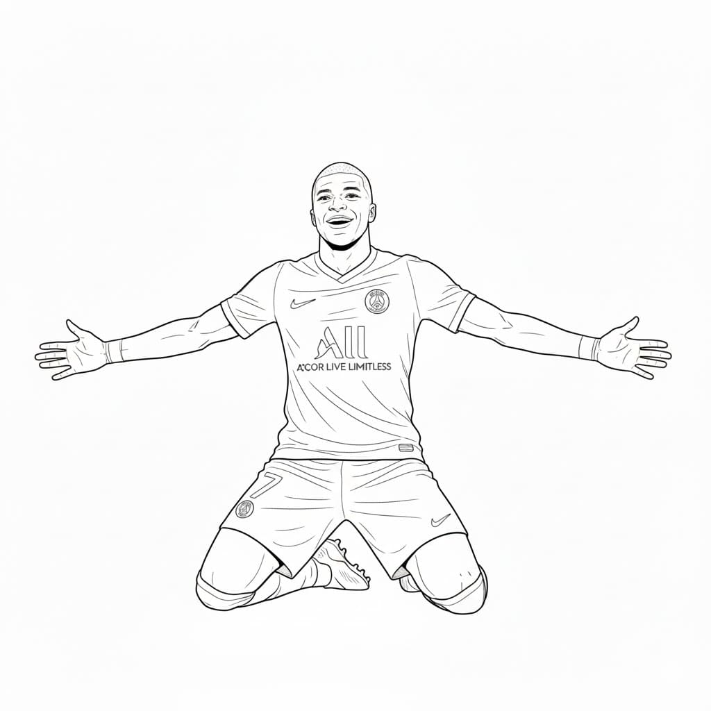 ระบายสี คีเลียน เอ็มบัปเป้ ดี